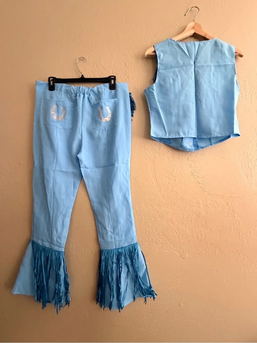 Western Glamour Cowgirl Costume Set - Light Blue